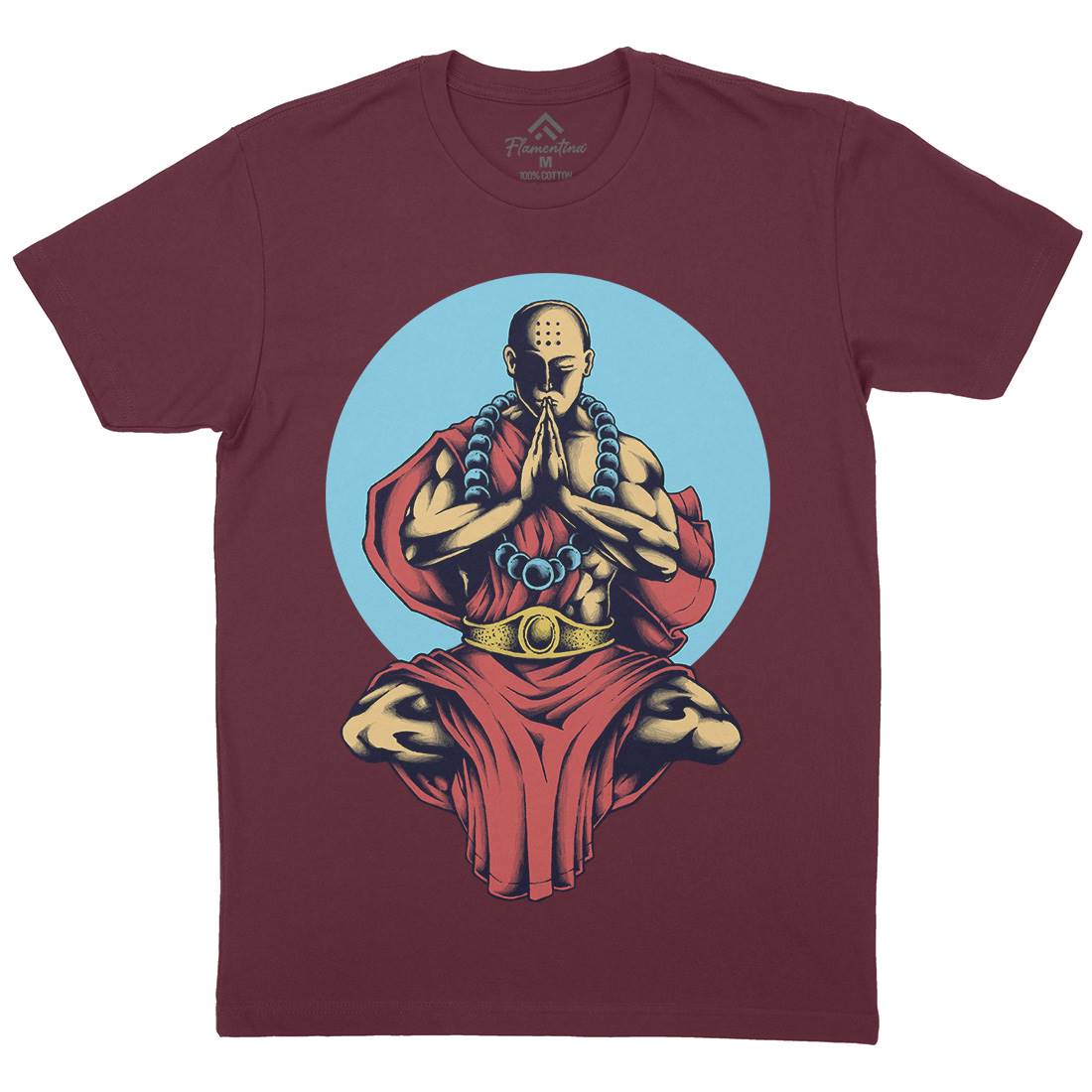 Inner Peace Mens Organic Crew Neck T-Shirt Religion A428