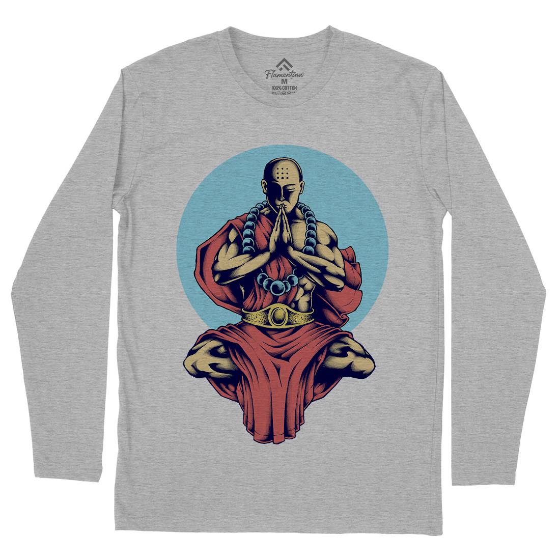 Inner Peace Mens Long Sleeve T-Shirt Religion A428