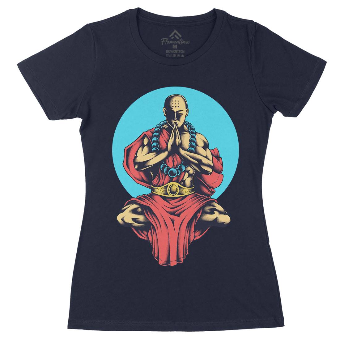 Inner Peace Womens Organic Crew Neck T-Shirt Religion A428