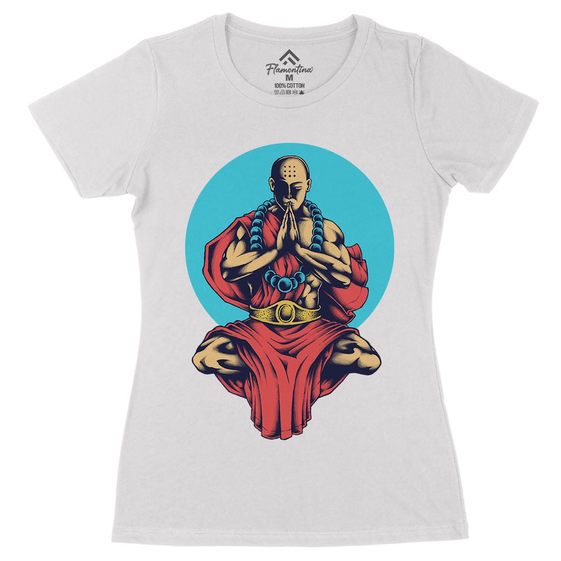 Inner Peace Womens Organic Crew Neck T-Shirt Religion A428