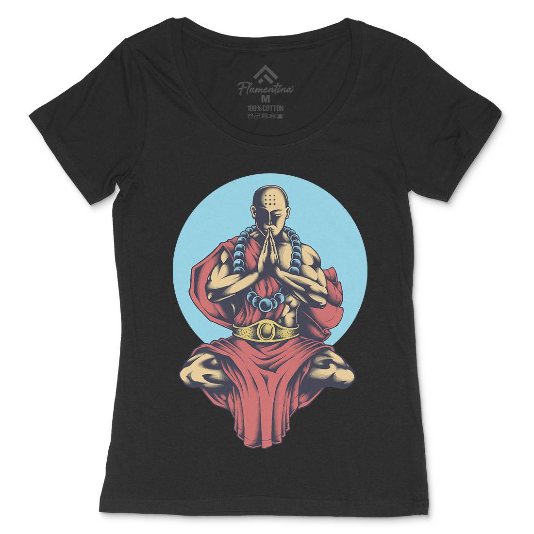 Inner Peace Womens Scoop Neck T-Shirt Religion A428