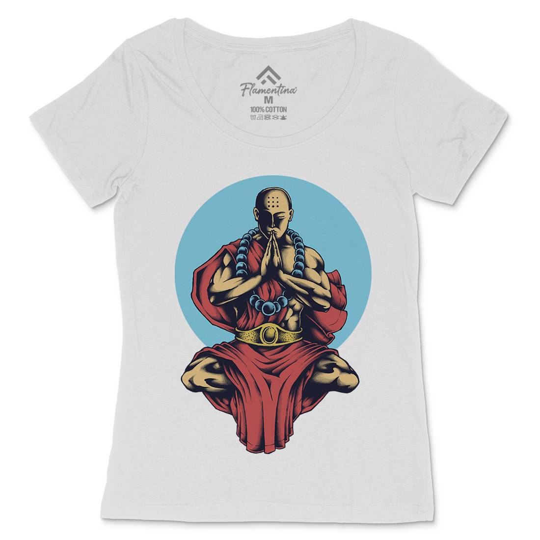 Inner Peace Womens Scoop Neck T-Shirt Religion A428