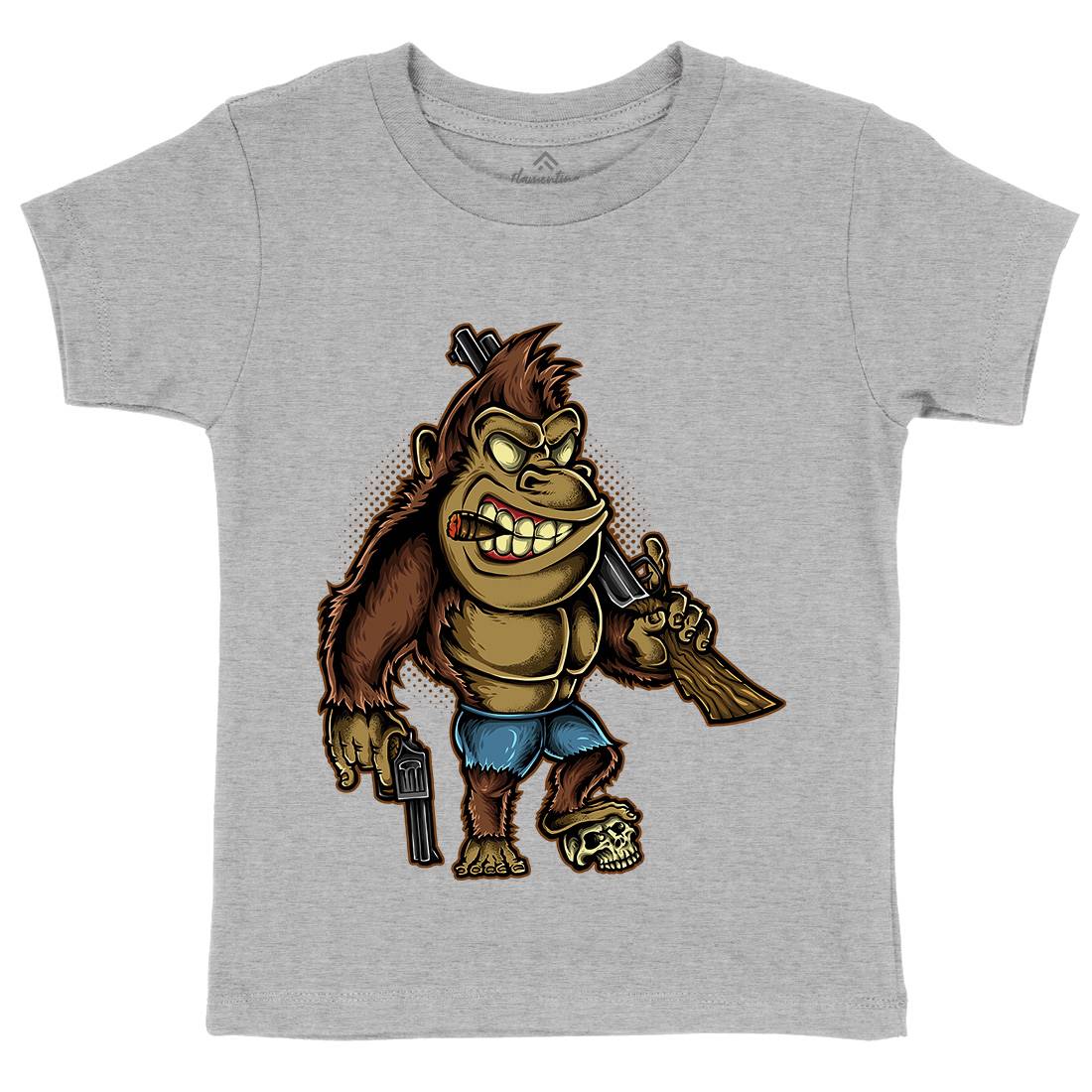 Killer Kong Kids Crew Neck T-Shirt Animals A429