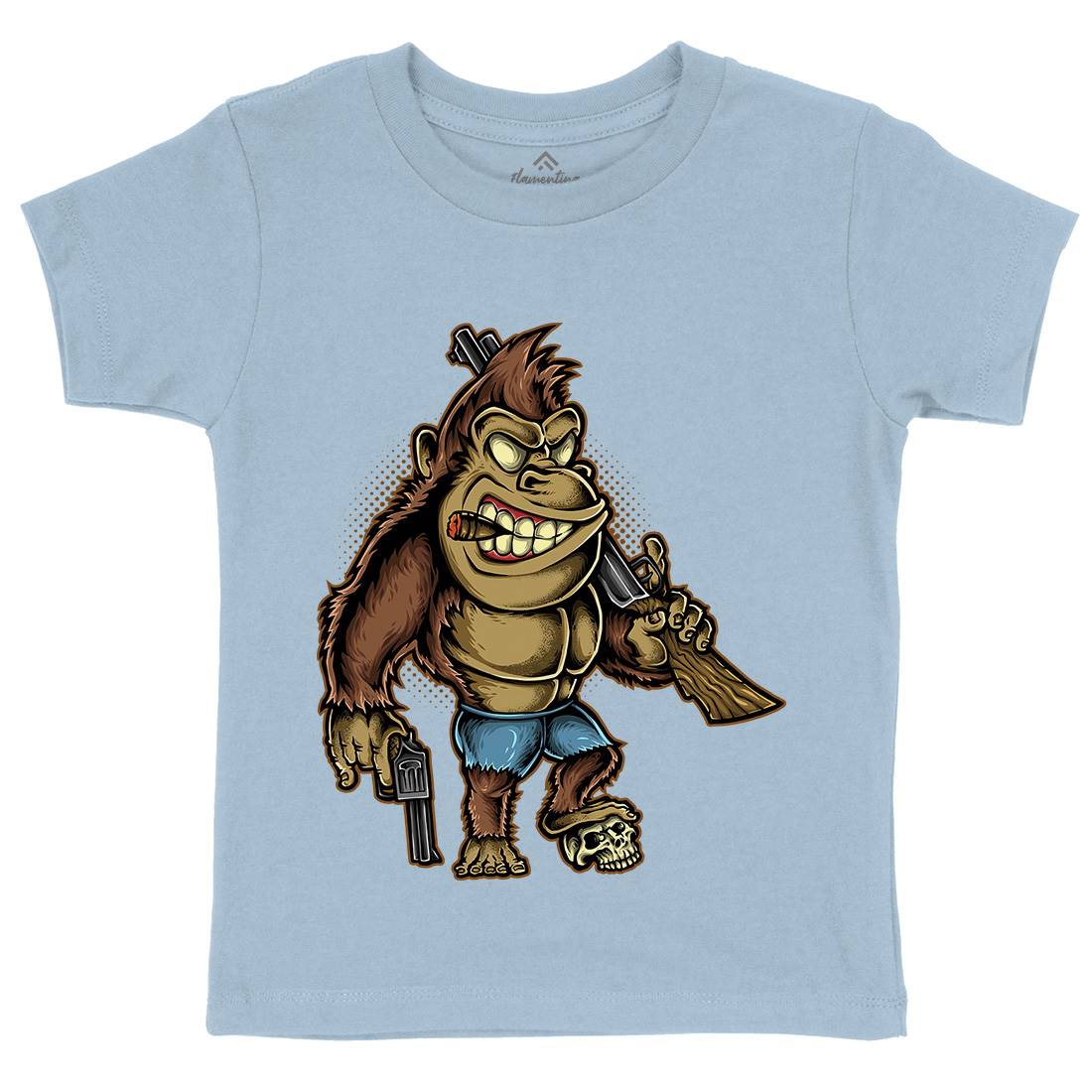 Killer Kong Kids Crew Neck T-Shirt Animals A429