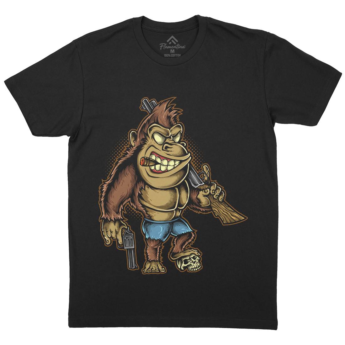 Killer Kong Mens Crew Neck T-Shirt Animals A429
