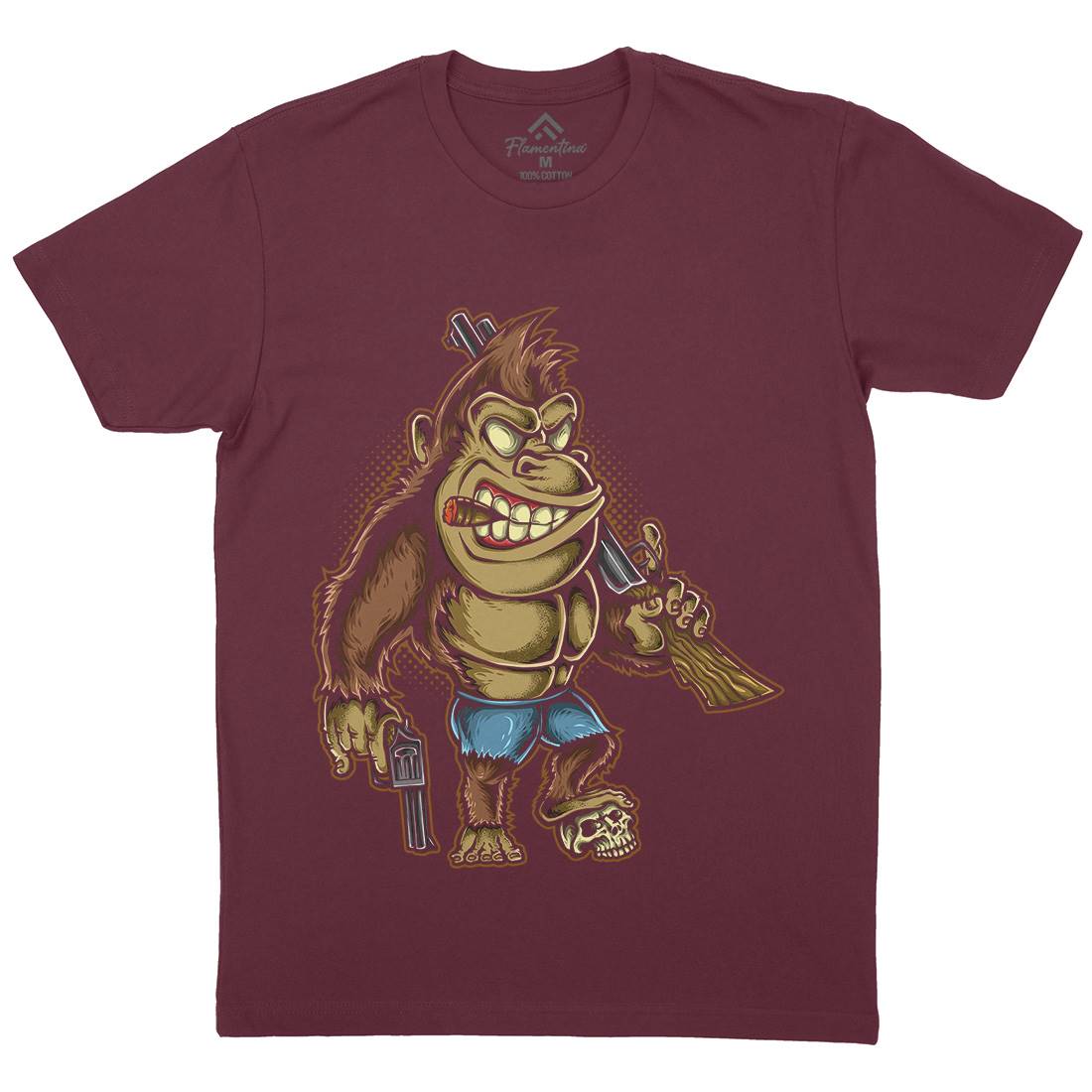 Killer Kong Mens Crew Neck T-Shirt Animals A429