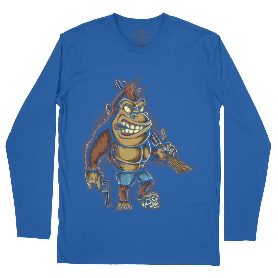 Killer Kong Mens Long Sleeve T-Shirt Animals A429
