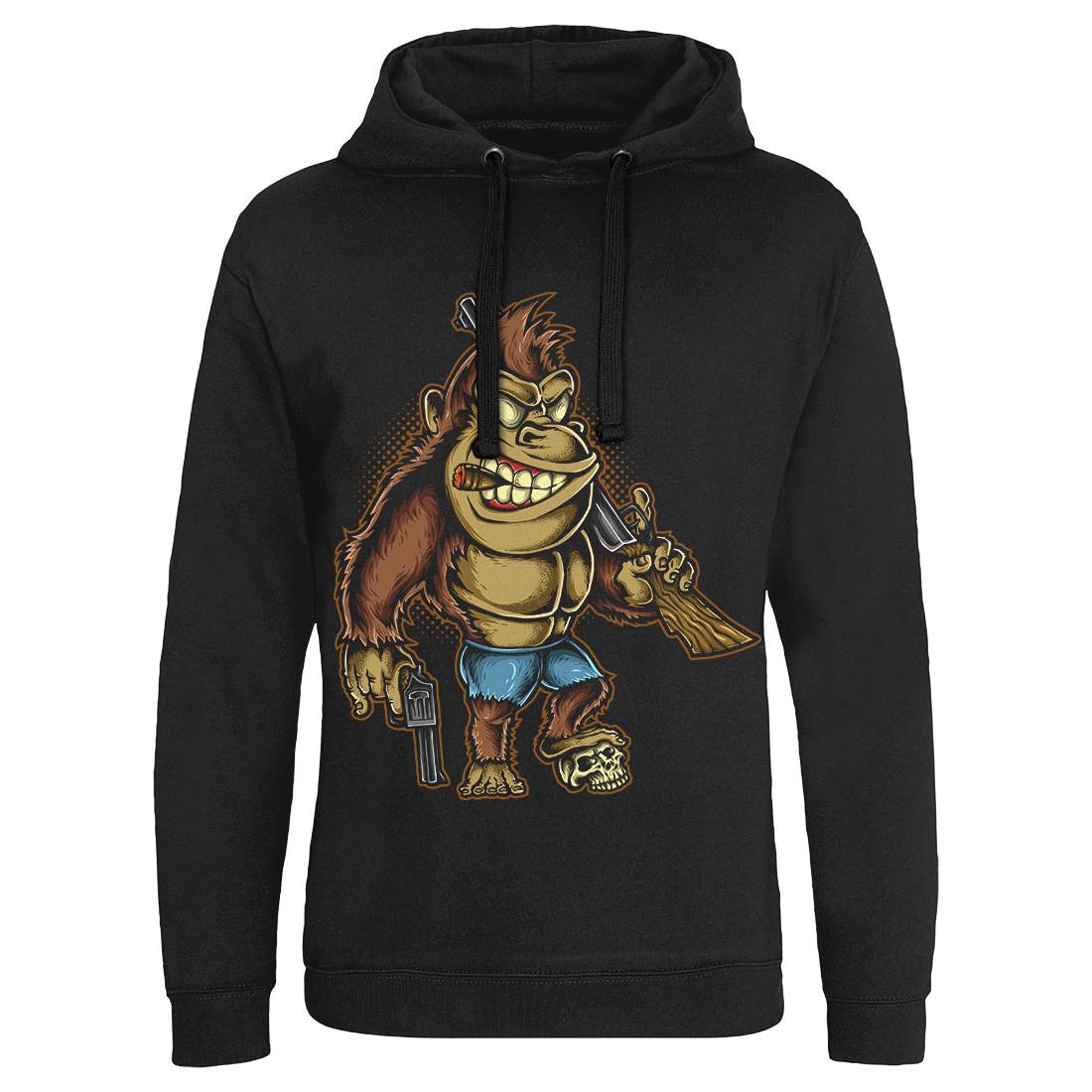 Killer Kong Mens Hoodie Without Pocket Animals A429