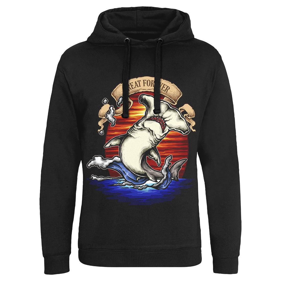 King Of The Ocean Mens Hoodie Without Pocket Navy A430