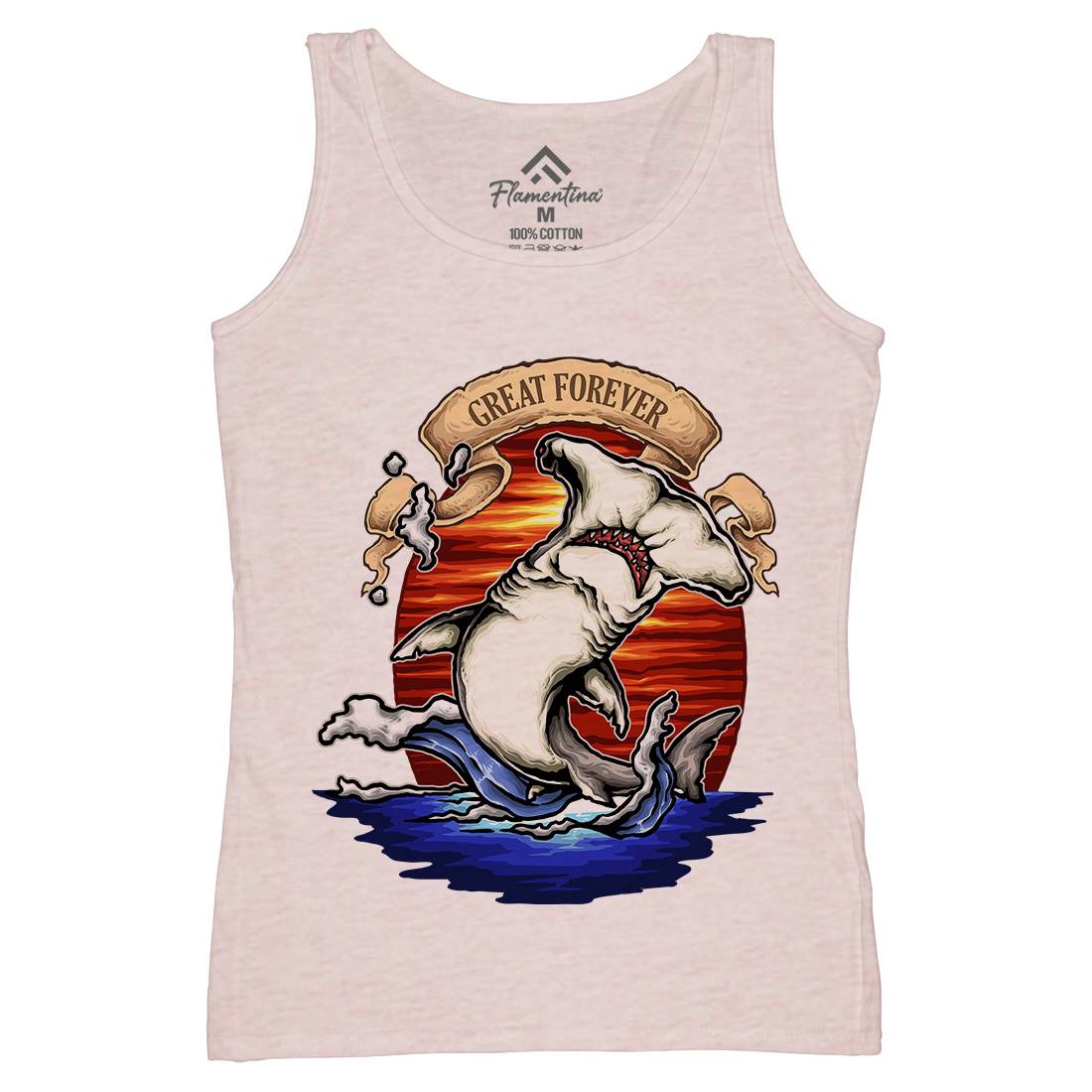King Of The Ocean Womens Organic Tank Top Vest Navy A430