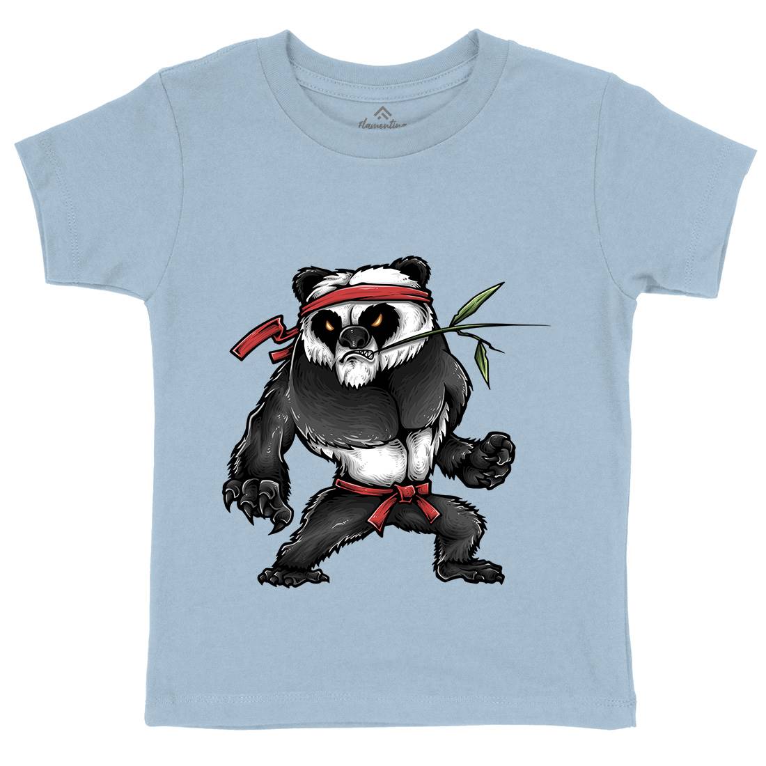 Kung Fu Zoo Kids Crew Neck T-Shirt Animals A432