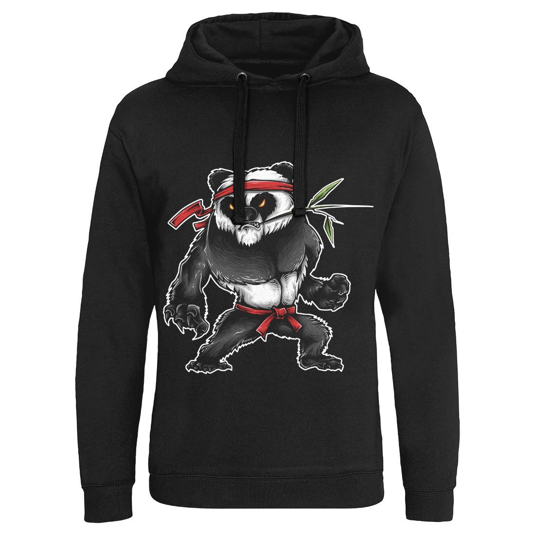Kung Fu Zoo Mens Hoodie Without Pocket Animals A432