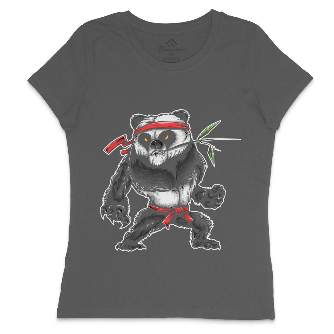 Kung Fu Zoo Womens Crew Neck T-Shirt Animals A432