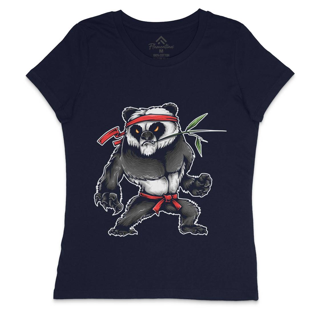 Kung Fu Zoo Womens Crew Neck T-Shirt Animals A432