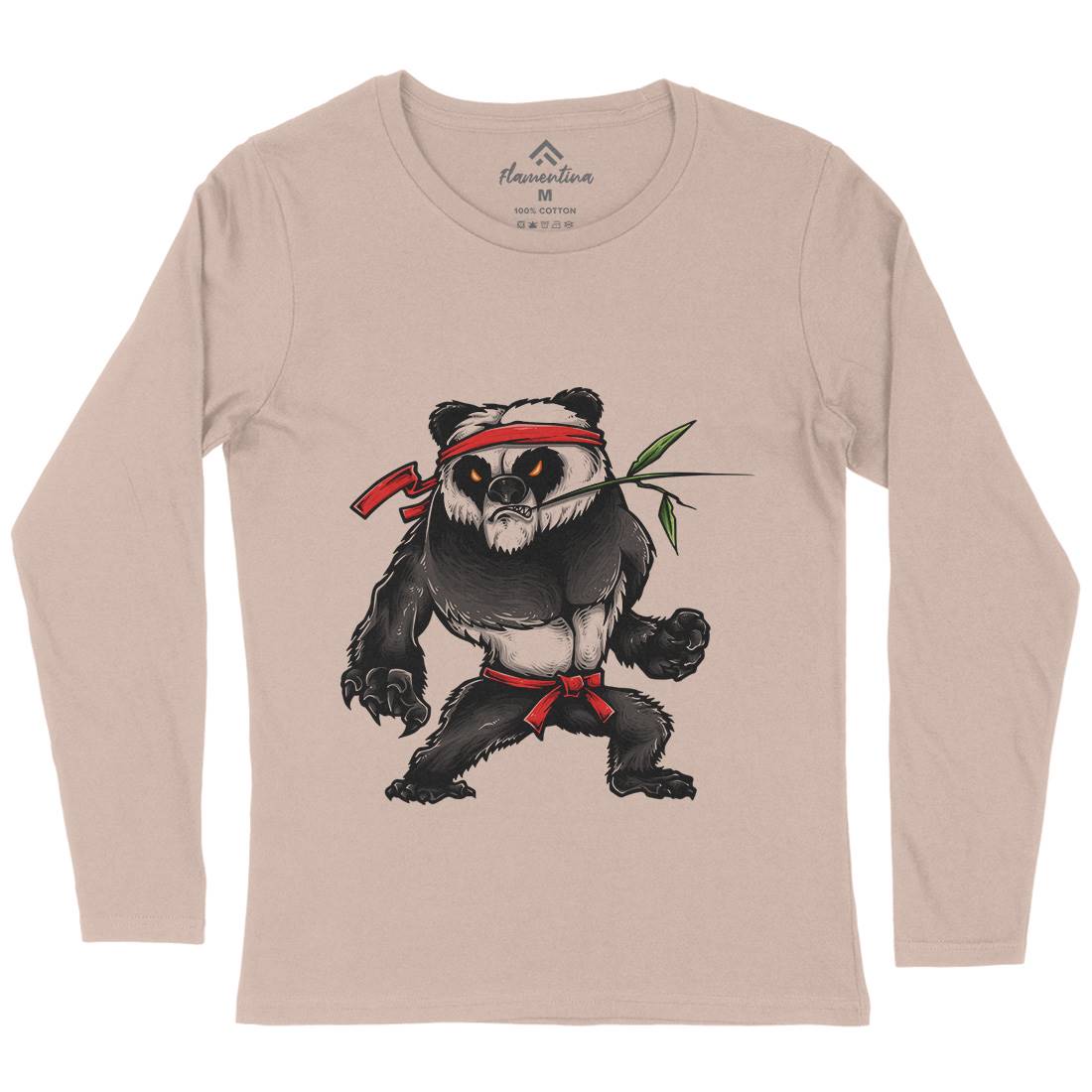 Kung Fu Zoo Womens Long Sleeve T-Shirt Animals A432