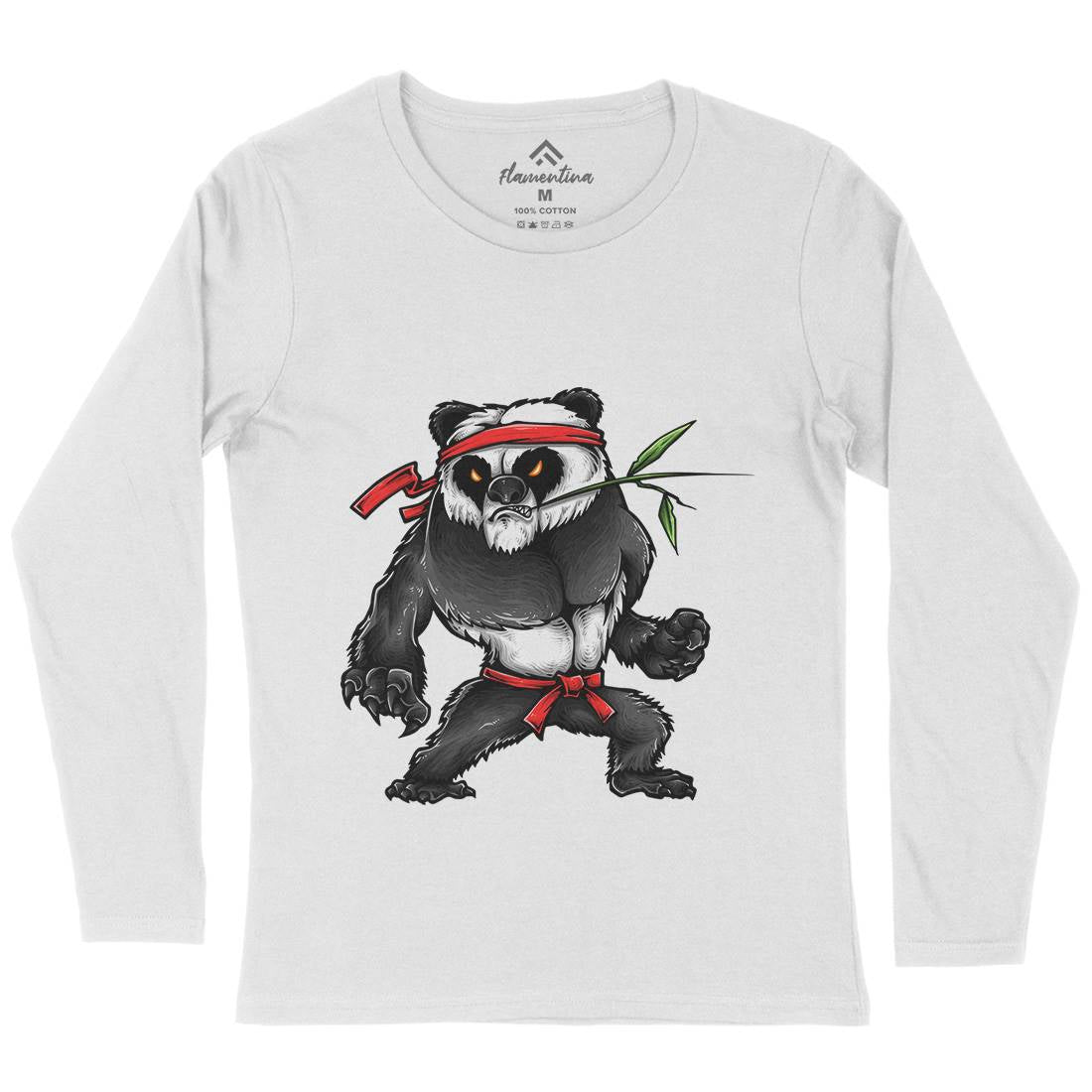 Kung Fu Zoo Womens Long Sleeve T-Shirt Animals A432