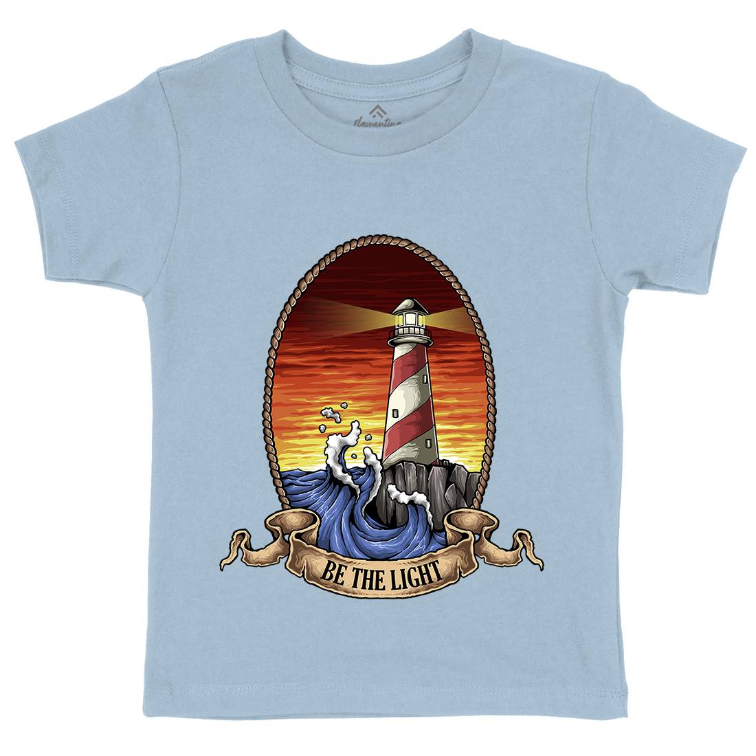 Lighthouse Kids Organic Crew Neck T-Shirt Navy A433