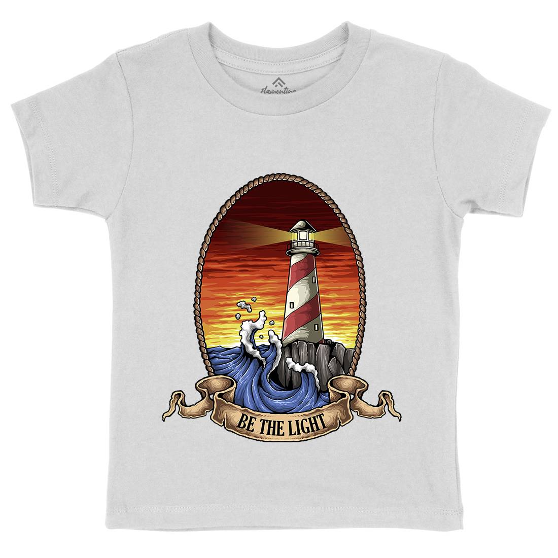 Lighthouse Kids Organic Crew Neck T-Shirt Navy A433