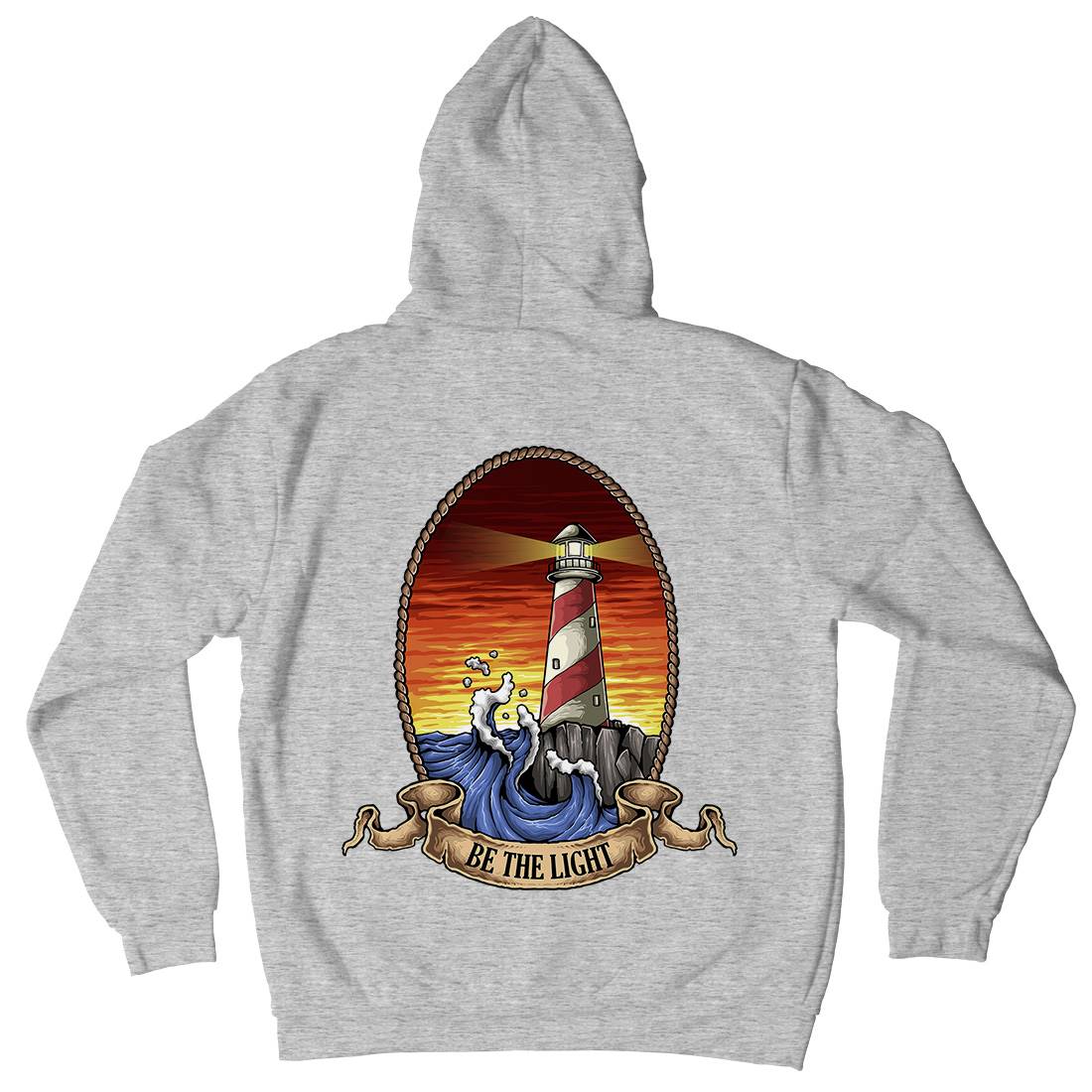 Lighthouse Mens Hoodie With Pocket Navy A433