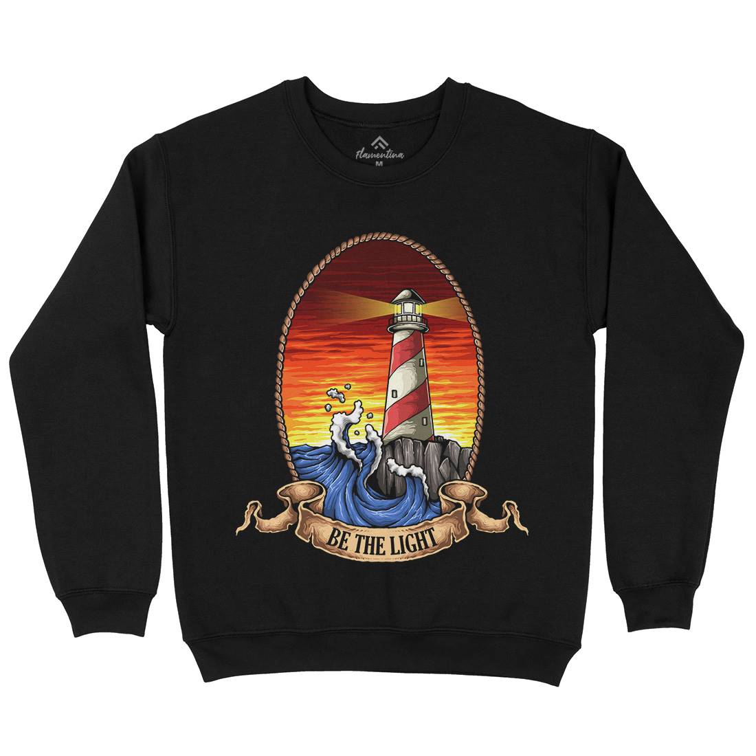 Lighthouse Mens Crew Neck Sweatshirt Navy A433