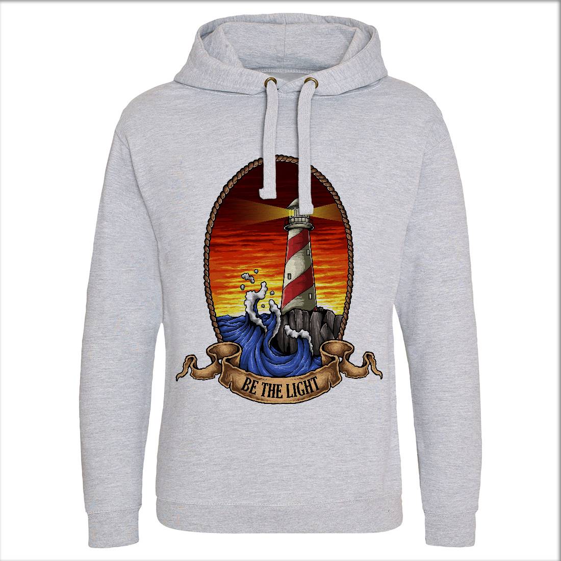 Lighthouse Mens Hoodie Without Pocket Navy A433