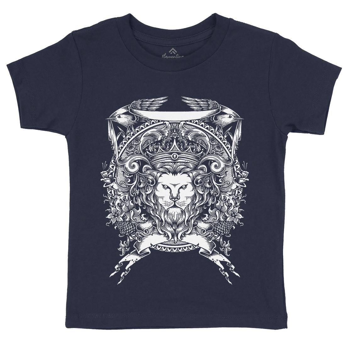 Lion Crest Kids Organic Crew Neck T-Shirt Warriors A434