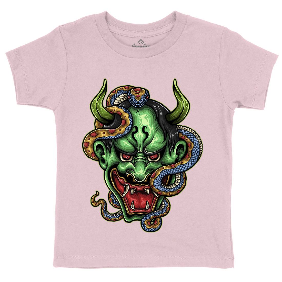 Master Of The Snake Kids Organic Crew Neck T-Shirt Animals A436