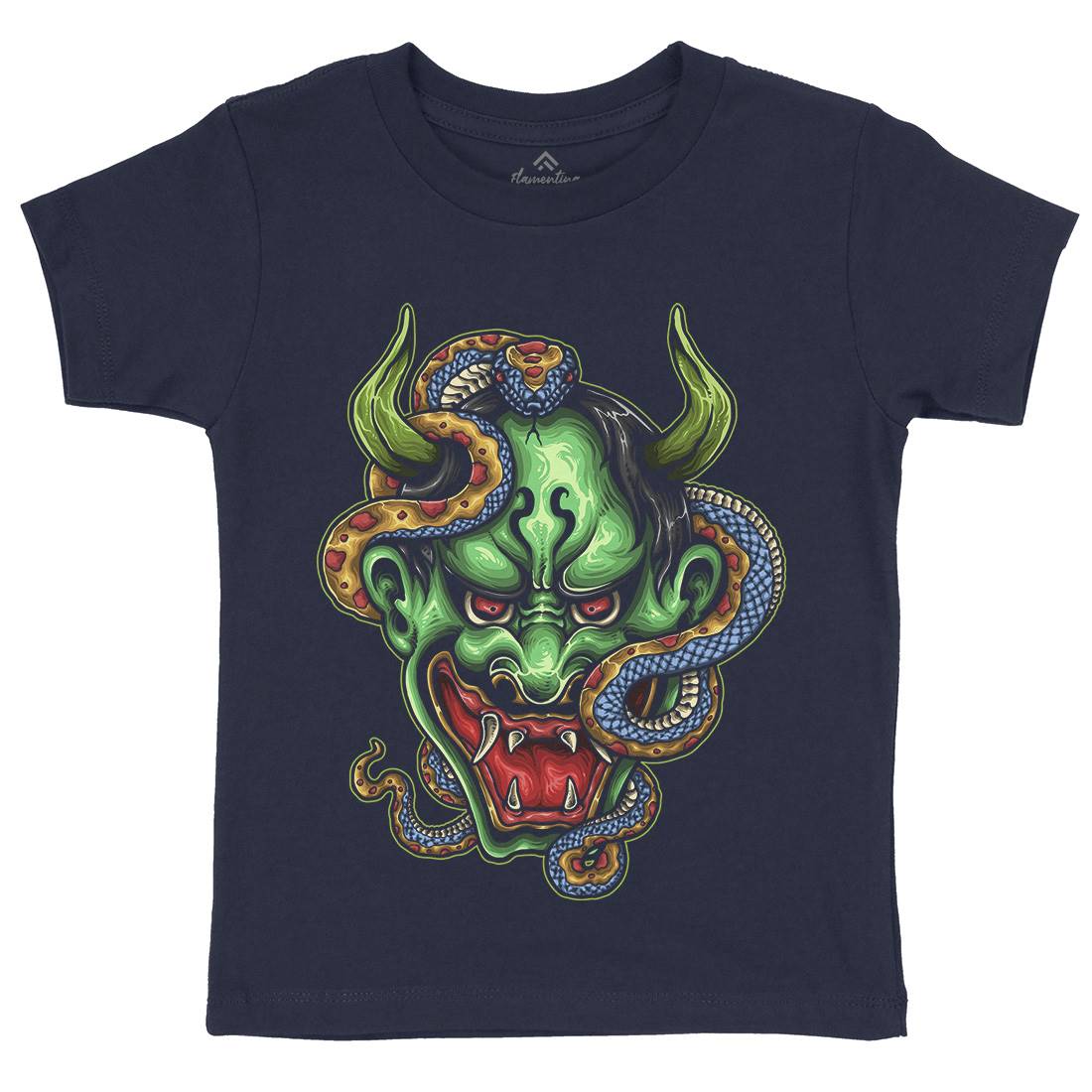 Master Of The Snake Kids Organic Crew Neck T-Shirt Animals A436