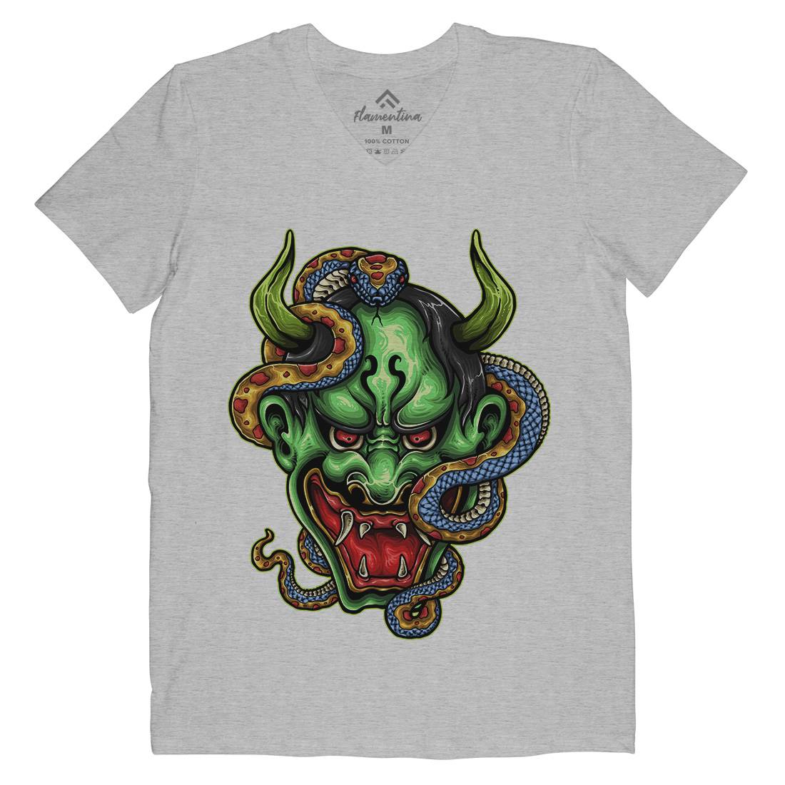 Master Of The Snake Mens V-Neck T-Shirt Animals A436