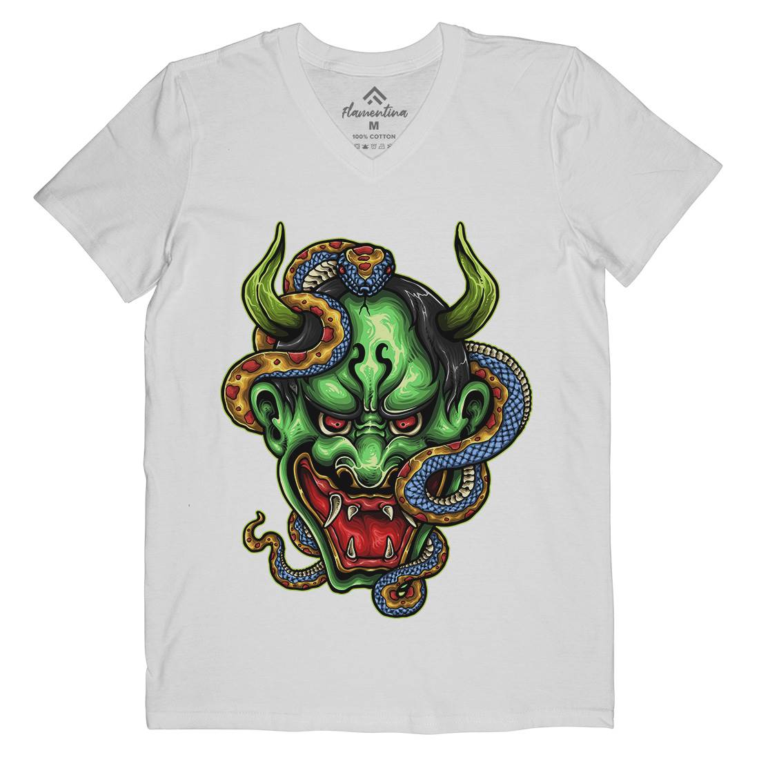Master Of The Snake Mens V-Neck T-Shirt Animals A436