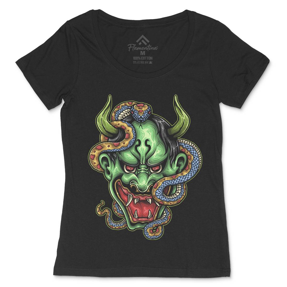 Master Of The Snake Womens Scoop Neck T-Shirt Animals A436
