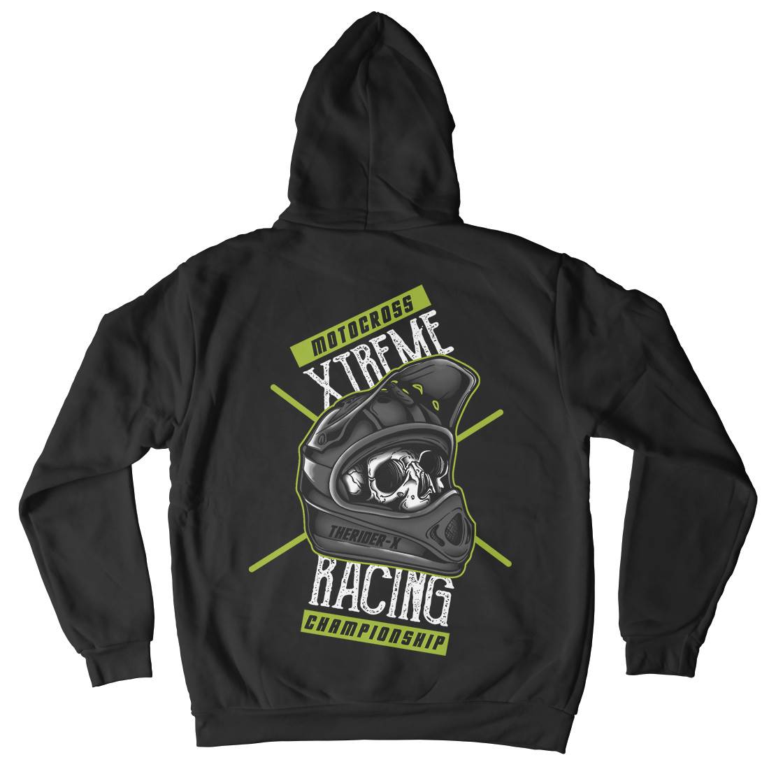 Motocross Mens Hoodie With Pocket Motorcycles A437