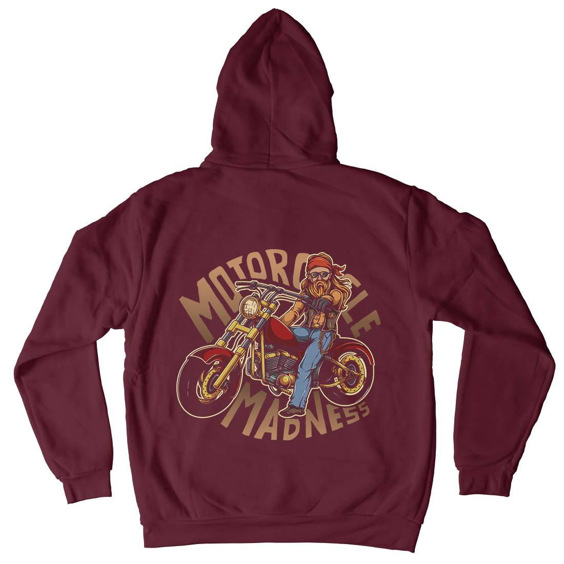 Madness Mens Hoodie With Pocket Motorcycles A438