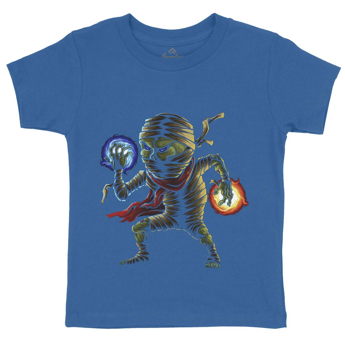 Mummy Spell Kids Organic Crew Neck T-Shirt Horror A440