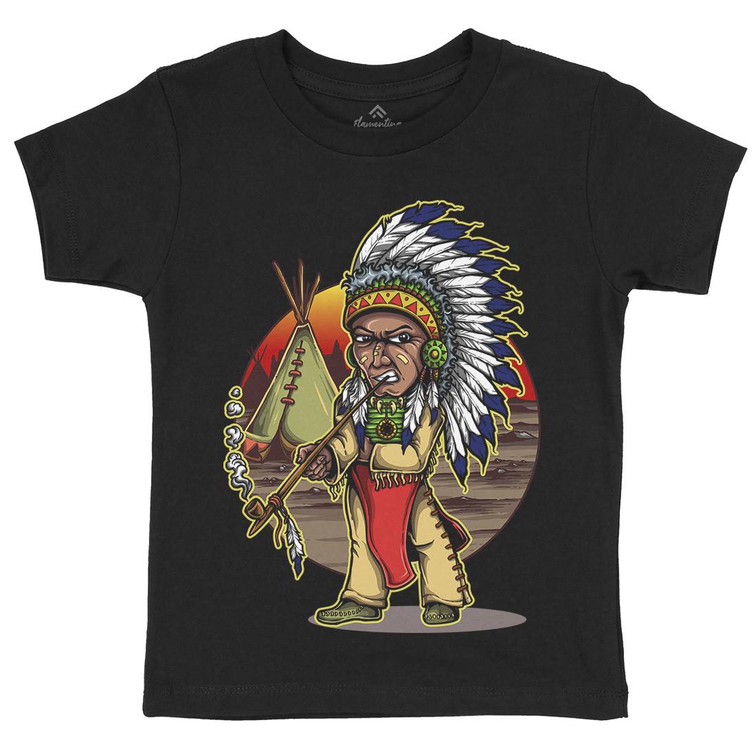 Native Chieftain Kids Organic Crew Neck T-Shirt Motorcycles A442