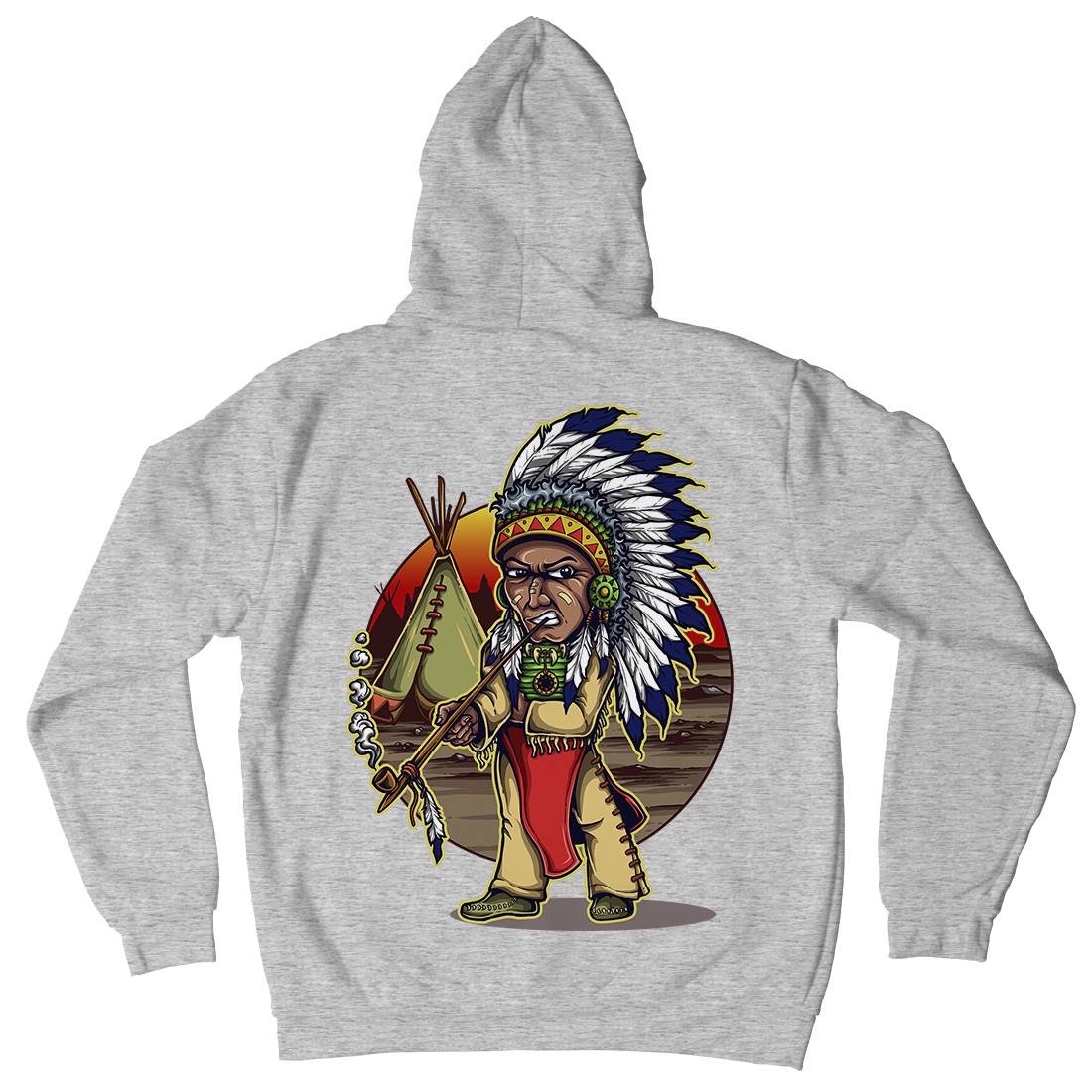 Native Chieftain Kids Crew Neck Hoodie Motorcycles A442