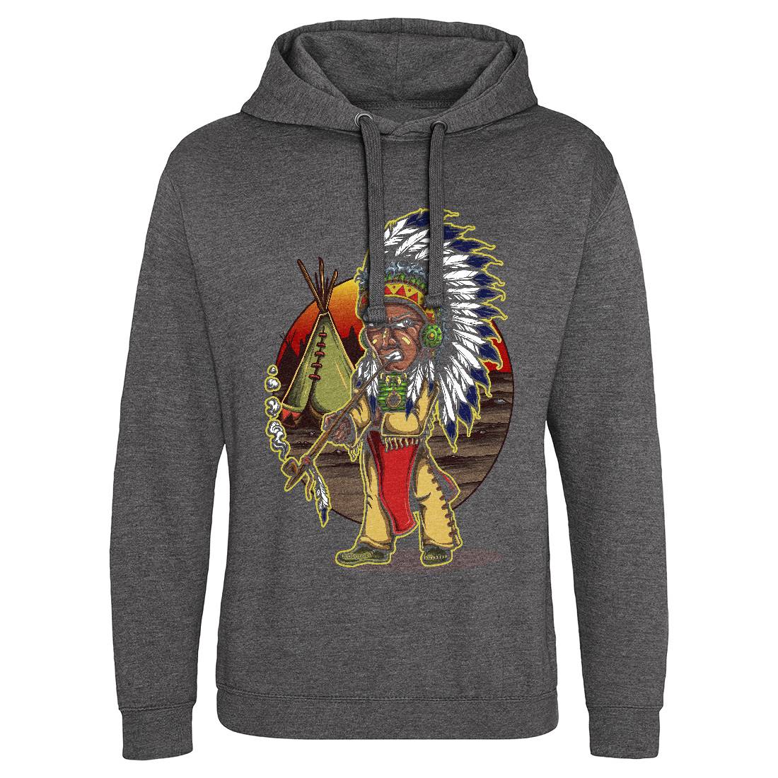 Native Chieftain Mens Hoodie Without Pocket Motorcycles A442