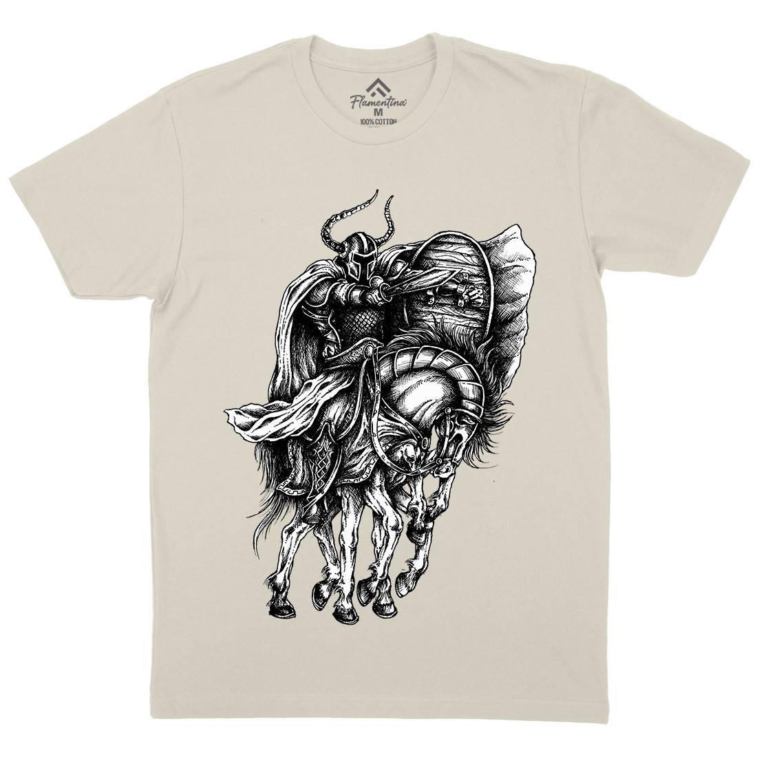 Odin Mens Organic Crew Neck T-Shirt Warriors A445