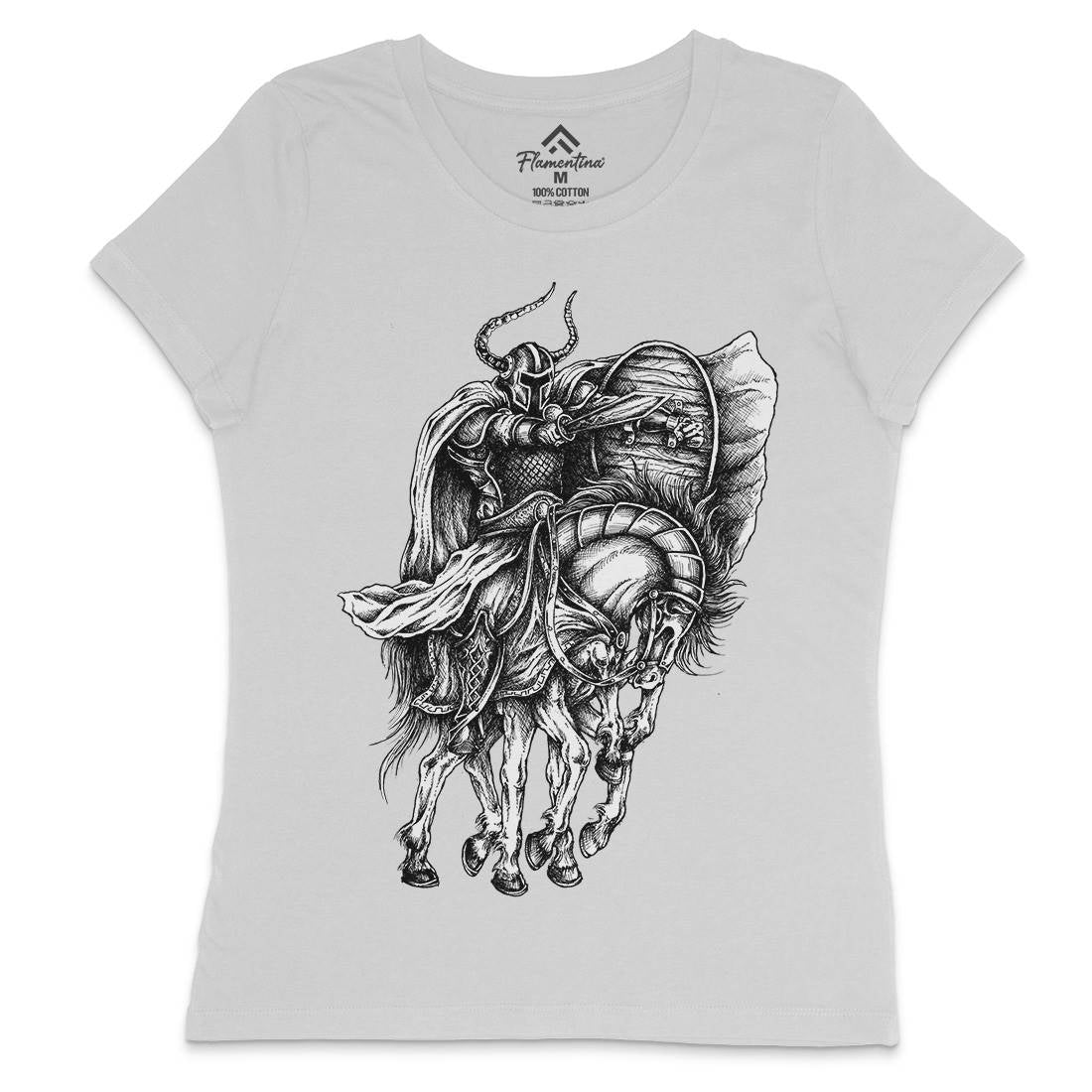 Odin Womens Crew Neck T-Shirt Warriors A445
