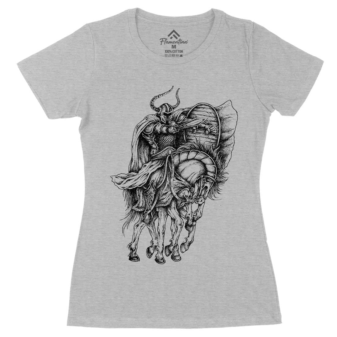 Odin Womens Organic Crew Neck T-Shirt Warriors A445