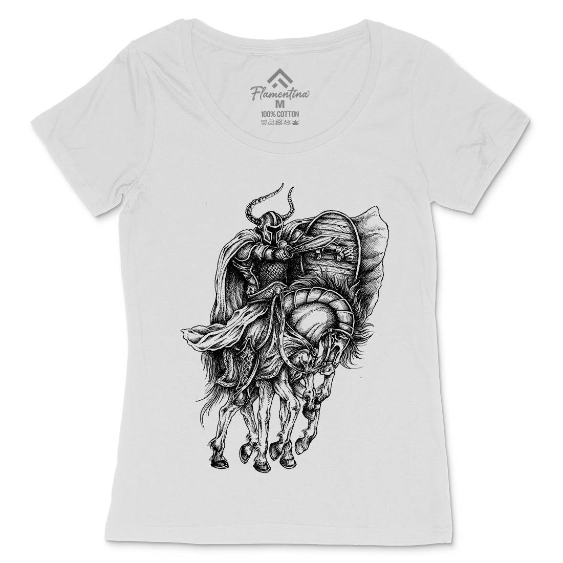 Odin Womens Scoop Neck T-Shirt Warriors A445