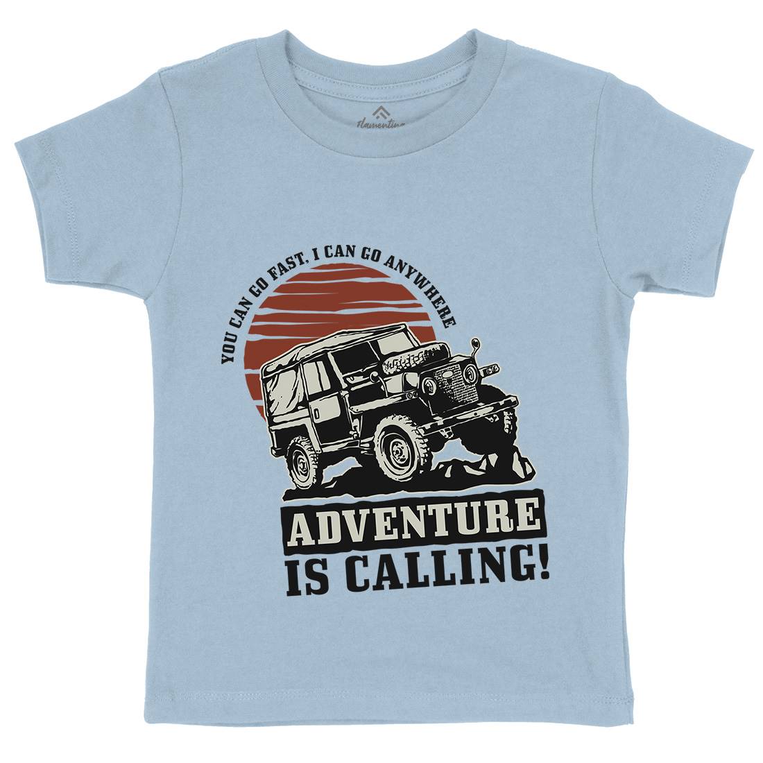 Offroad Adventure Kids Organic Crew Neck T-Shirt Cars A446