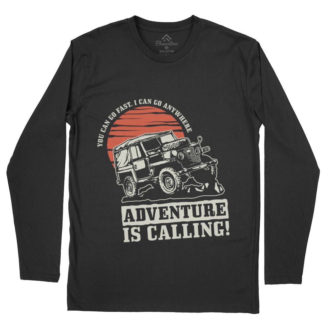 Offroad Adventure Mens Long Sleeve T-Shirt Cars A446