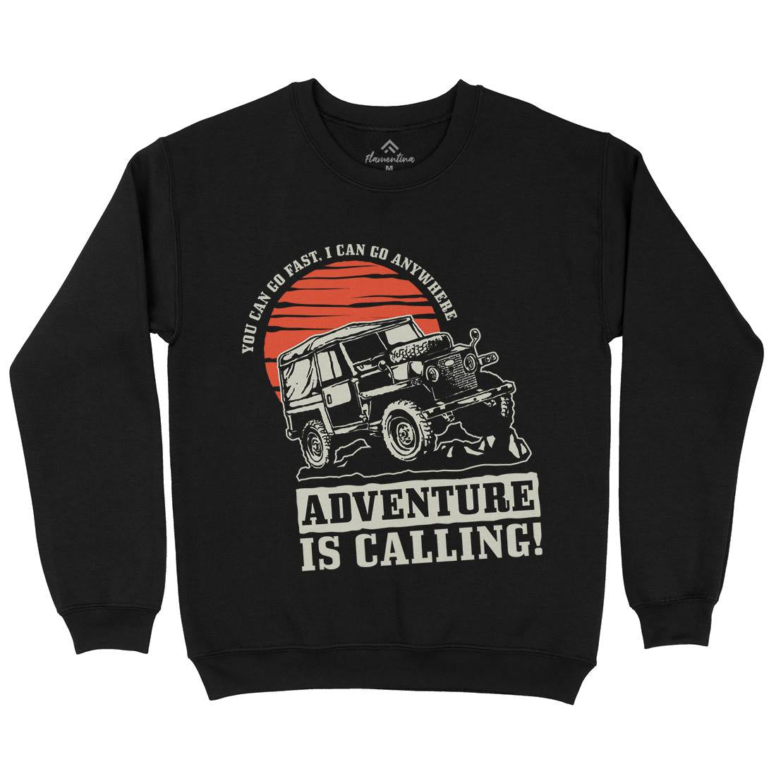 Offroad Adventure Mens Crew Neck Sweatshirt Cars A446