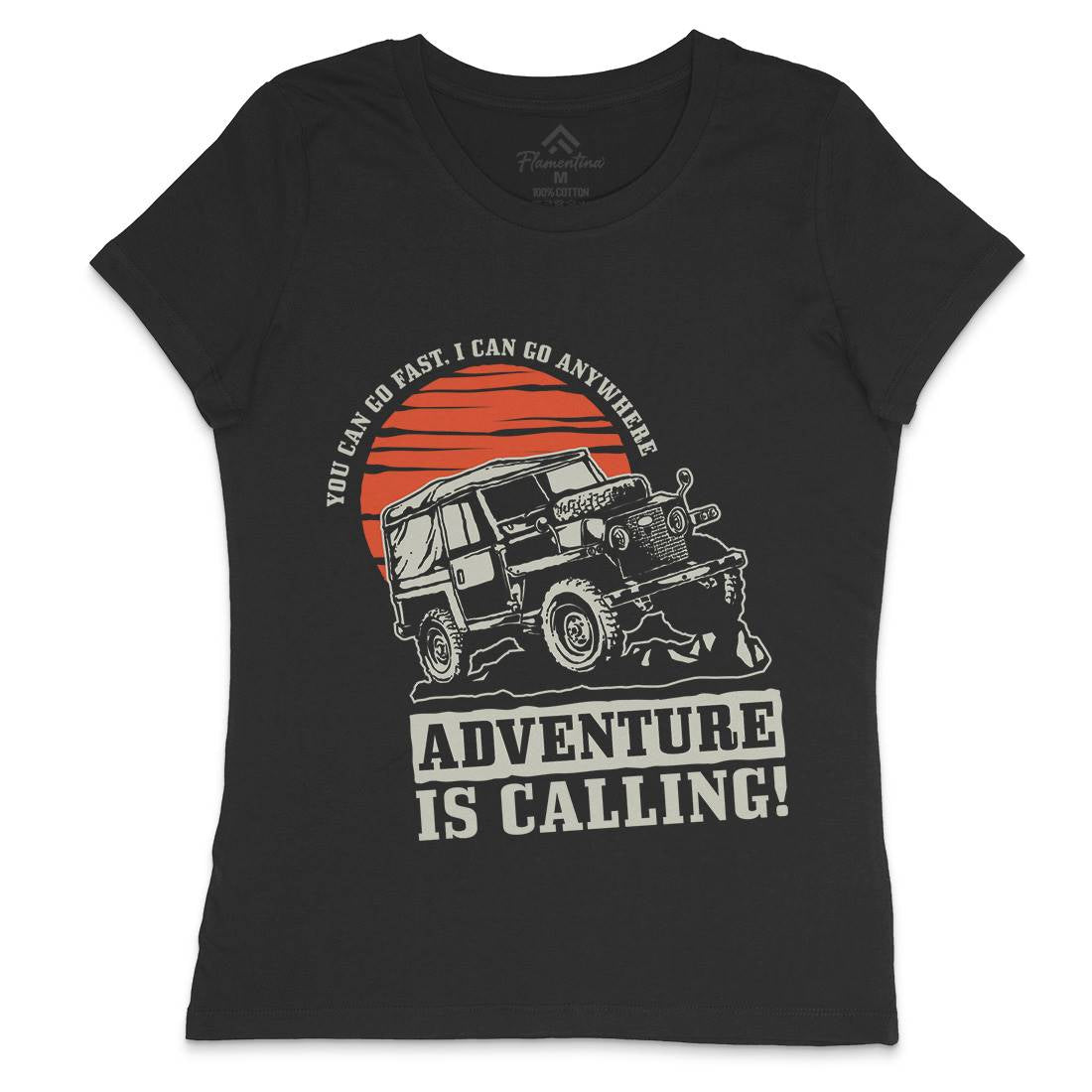 Offroad Adventure Womens Crew Neck T-Shirt Cars A446