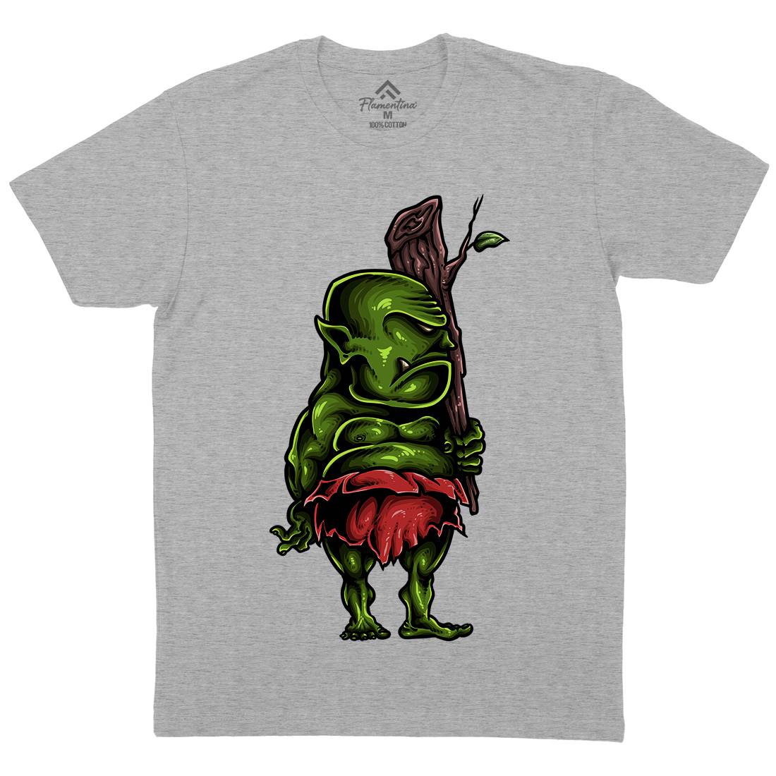Ogre Mens Organic Crew Neck T-Shirt Animals A447