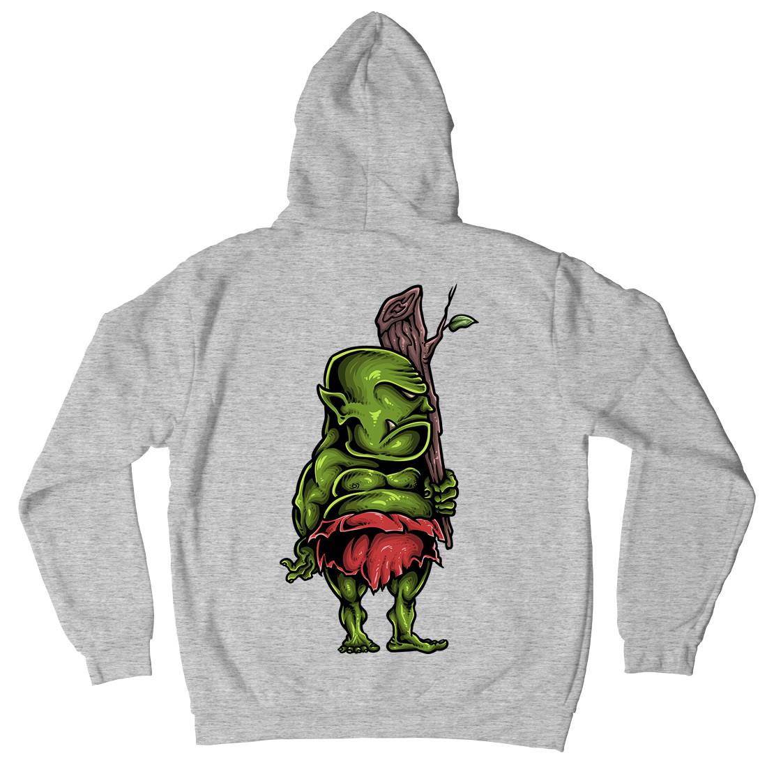 Ogre Mens Hoodie With Pocket Animals A447