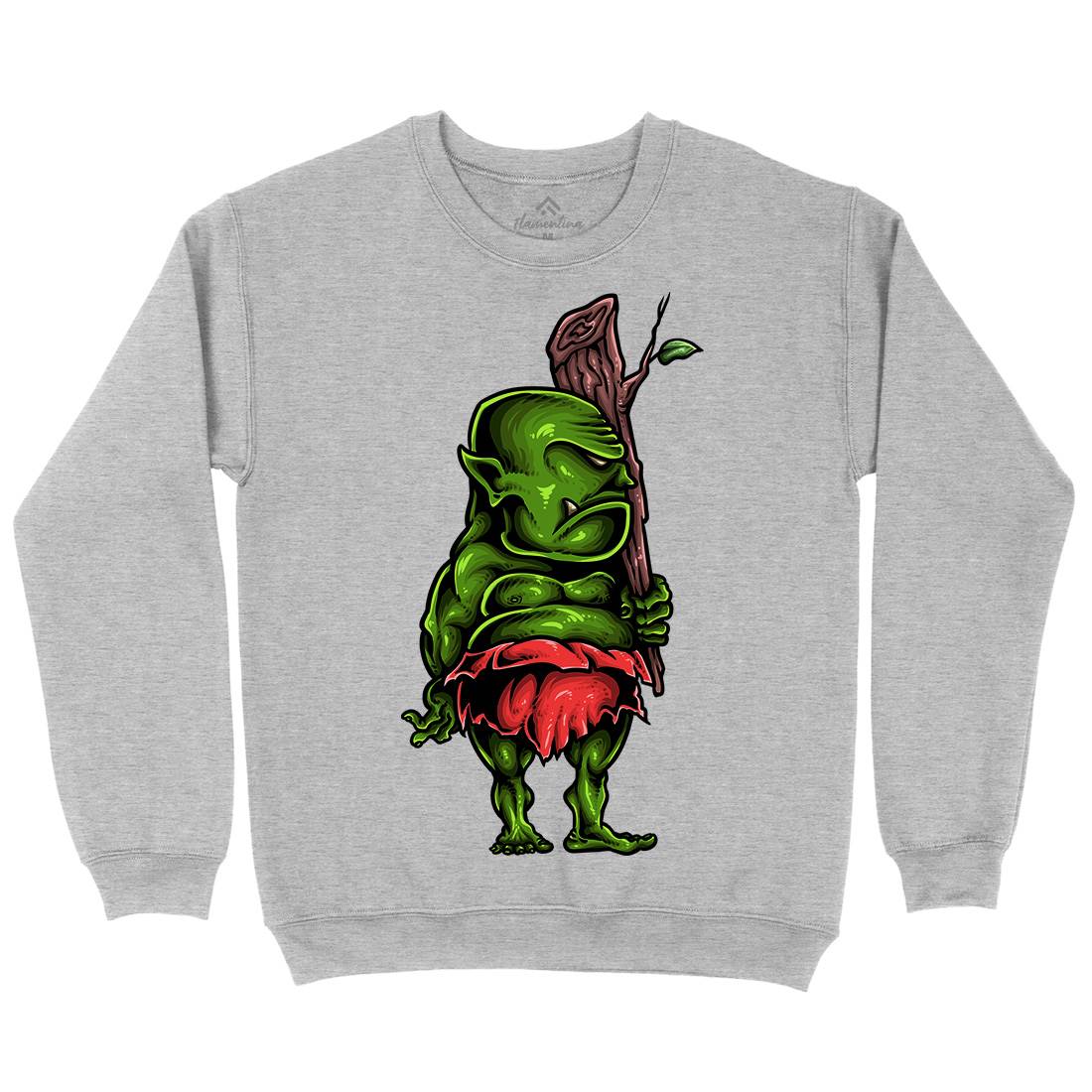 Ogre Mens Crew Neck Sweatshirt Animals A447