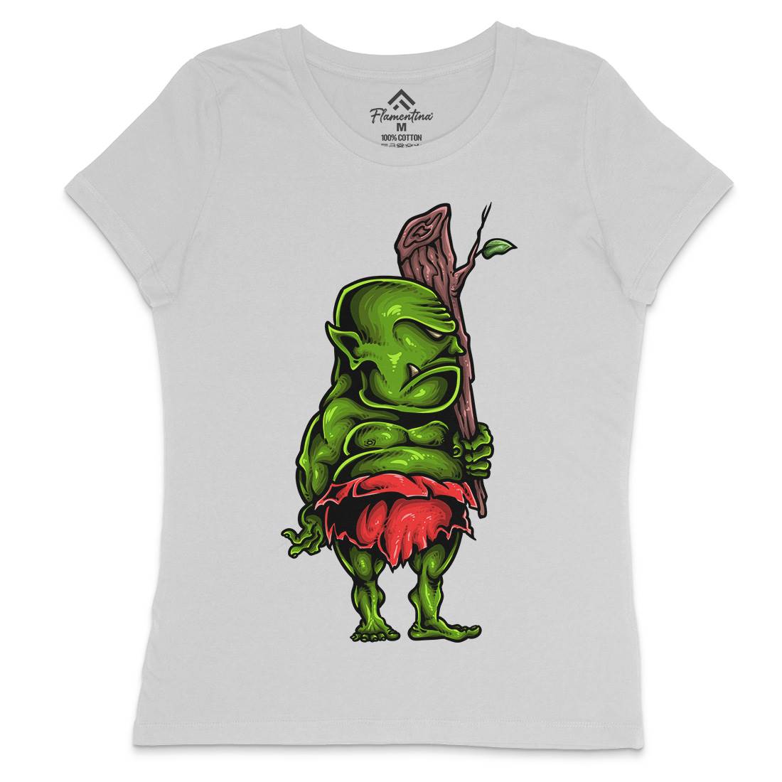 Ogre Womens Crew Neck T-Shirt Animals A447