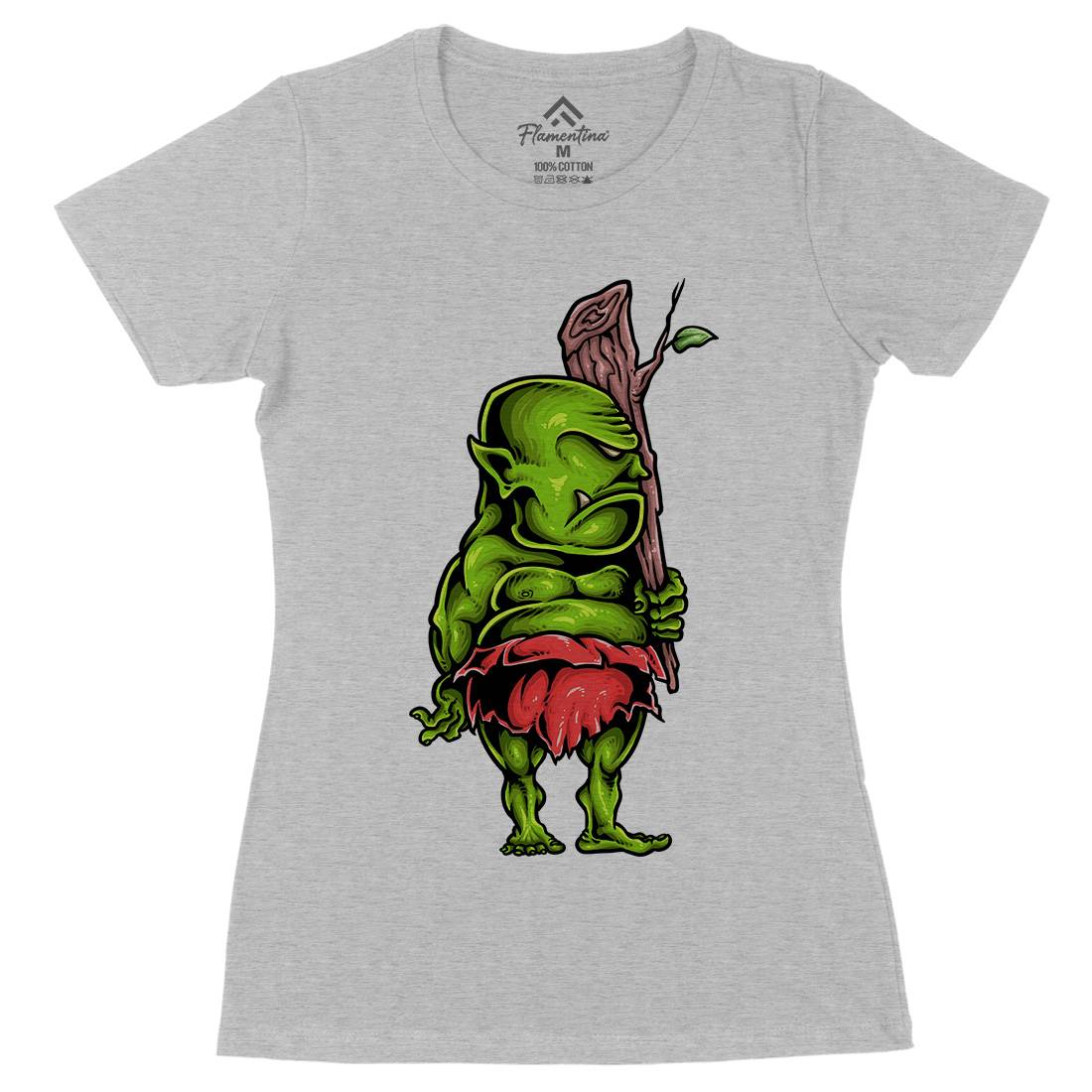Ogre Womens Organic Crew Neck T-Shirt Animals A447